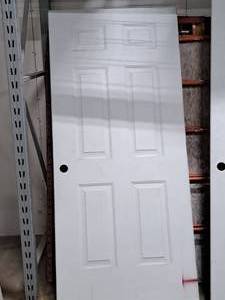 lot 641 image: Entry Door  6-panel, Pre Drilled, No Hardware 36x79-12