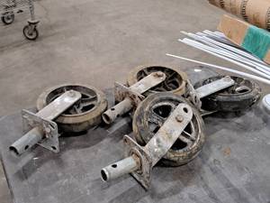 lot 733 image: Lot of (4) 8 Scaffolding Caster Wheels