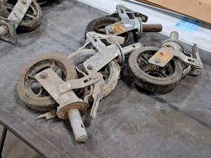 lot 734 image: Lot of (4) 8 Scaffolding Caster Wheels