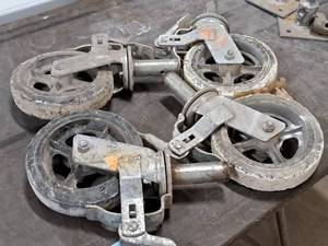 lot 735 image: Lot of (4) 8 Scaffolding Caster Wheels