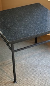 Contemporary Marble Top Accent Table