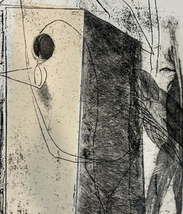 Framed Abstract Sketch Print