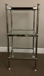 Three Tier Chrome Shelf