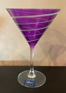 Four Vibrant Mikasa Martini Glasses