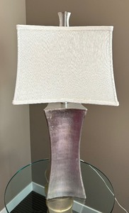 Contemporary Style Metallic Finish Table Lamp