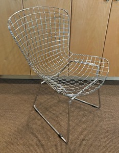 Bertoia Style Metal Chair