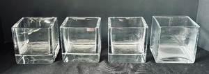 Variety of Clear Glass Vases and Candle Holders