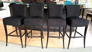 Set of Four Barstools by Loewenstein