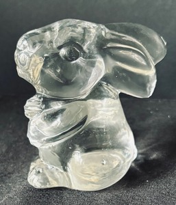 Two Adorable Bunny Figurines