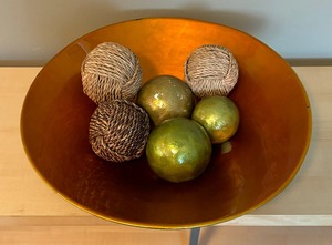 Shiraleah Centerpiece Bowl with Decorative Spheres