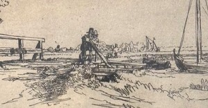 Six Bridge Print by Rembrandt