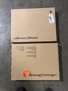 Lot of American Standard Traditional Slow-Close EverClean Elongated Closed Front Toilet Seat in White     Customer Returns See Pictures