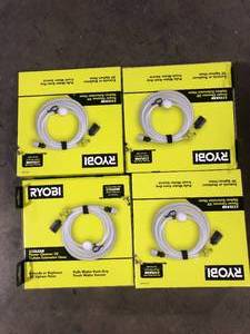 Lot of RYOBI EZClean Power Cleaner 20 ft. Pressure Washer Hose Customer Returns See Pictures