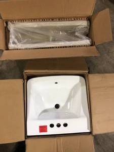 Sink and Pedestal  Customer Returns See Pictures