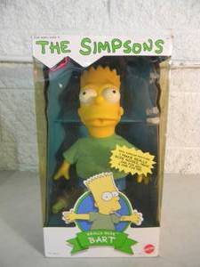 VINTAGE 1990 The Simpsons REALLY RUDE BART Mattel Doll #9203 - IN BOX - AWESOME PIECE - SEE PICTURES