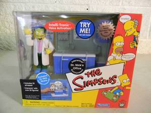 The Simpsons Dr. Nicks Office - World of Springfield Interactive Environment - Dr. Nick Rivera Figure - PLAYMATES - IN BOX - AWESOME PIECE - SEE PICTURES