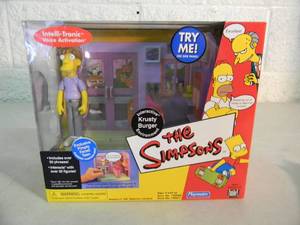 The Simpsons Krusty Burger - World of Springfield Interactive Environment - Pimply Faced Teen Figure - PLAYMATES - IN BOX - AWESOME PIECE - SEE PICTURES
