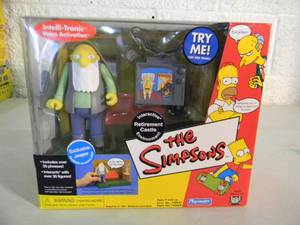 The Simpsons Retirement Castle - World of Springfield Interactive Environment - Jasper Figure - PLAYMATES - IN BOX - AWESOME PIECE - SEE PICTURES