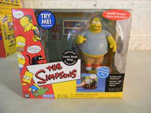 The Simpsons Comic Book Shop - World of Springfield Interactive Environment - Comic Book Guy Figure - PLAYMATES - IN BOX - AWESOME PIECE - SEE PICTURES