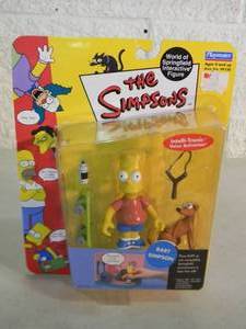 The Simpsons World of Springfield Interactive Figure - Bart Simpson - PLAYMATES - IN BOX - AWESOME PIECE - SEE PICTURES