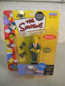 The Simpsons World of Springfield Interactive Figure - Montgomery Burns - PLAYMATES - IN BOX - AWESOME PIECE - SEE PICTURES