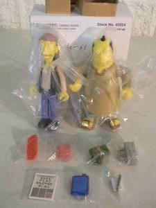 The Simpsons World of Springfield Interactive Figure - RARE - COODER & SINCLAIR - PLAYMATES - IN BOX - AWESOME PIECE - SEE PICTURES