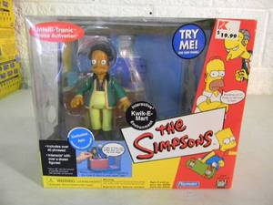 The Simpsons World of Springfield Interactive Environment  Figure - Kwik-E-Mart Apu - PLAYMATES - IN BOX - AWESOME PIECE - SEE PICTURES