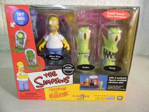 The Simpsons TREEHOUSE OF HORROR Interactive Environment  Figures - ALIEN SPACESHIP - PLAYMATES - IN BOX - FANTASTIC PIECE - SEE PICTURES
