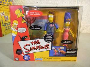 The Simpsons World of Springfield Interactive Environment  Figure - High School Prom - PLAYMATES - IN BOX - GREAT PIECE - SEE PICTURES