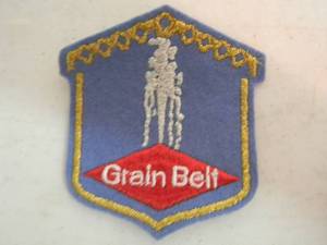 lot 18 image: RARE VINTAGE NEW OLD STOCK Grain Belt Beer - Patch - NICE - GREAT OLD SCHOOL PIECE - SEE PICTURES
