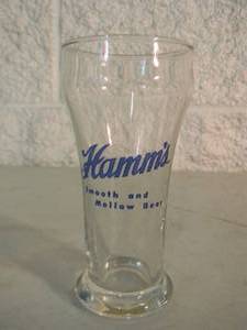 lot 19 image: RARE VINTAGE Hamms Beer - Smooth & Mellow Glass - VERY NICE - GREAT RARE OLD SCHOOL PIECE - SEE PICTURES