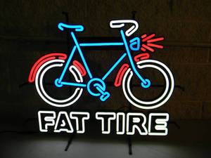 lot 26 image: RARE - ORIGINAL FAT TIRE LED BAR LIGHT WITH ONOFF DIMMER SWITCH - 3 COLOR - WORKS - NICE - AWESOME PIECE - APPROX 24 By 20 - SEE PICTURES