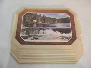 lot 40 image: ORIGINAL - 17 Hamms Beer cardboard replica serving tray place mats - NICE - COOL OLD SCHOOL PIECES - APPROX 21 By 14 - SEE PICTURES