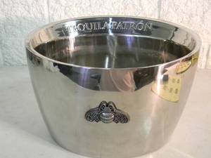 lot 59 image: RARE - ORIGINAL - PATRON TEQUILA Large Bottle Service Ice Bucket  Bottle Chiller - NICE - AWESOME PIECE - SEE PICTURES