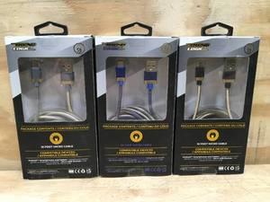 Lot of 3 - Trend Logic 6 Ft micro usb cable
