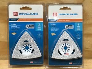 Lot of 2 - Imperial Blades MM620 Flush Cut Carbide Universal Oscillating Triangle Rasp (Retail $19.79 Each)