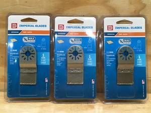 Lot of 3 - Imperial Blades MM640 Flush Cut Carbide Universal Oscillating Blade