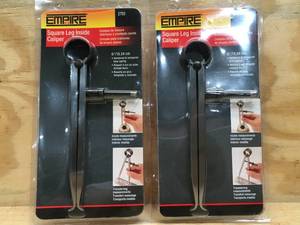 Lot of 2 - Empire Level Square Leg Inside Caliper 6-Inch Model # 2793 (Retail $9.99)