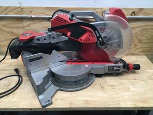 Used Milwaukee 12 in. Dual Bevel Sliding Compound Miter Saw Model # 6955-20 (Retail $749) (Tested and works)
