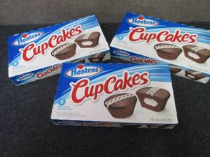 3- 12.7 oz Hostess Cupcakes...