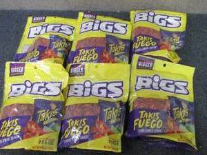 6- 5.35 oz Bigs Takis Fuego...