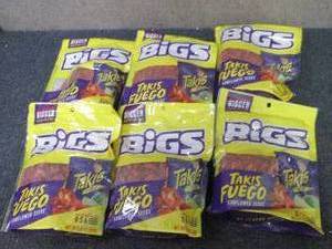 6- 5.35 oz Bigs Takis Fuego...