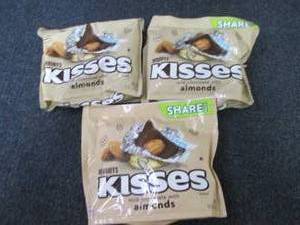 3- 10 oz Hersheys Kisses with Almo...