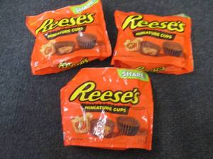 3- 10.5 oz Reeses Miniature Cups...