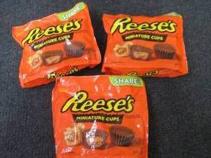 3- 10.5 oz Reeses Miniature Cups...