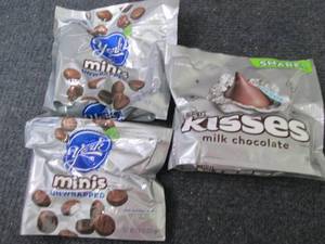 2- York Minis, Hersheys Kisses...