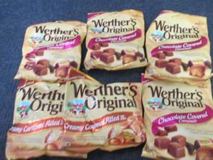 6 pks Werthers Original...