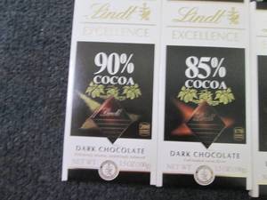 6- 3.5 oz Lindt Excellence Dark Cho...