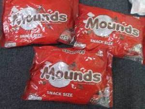 3- 11.3 oz Mounds Snack Size...