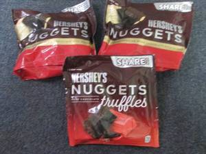 3- 10.1 oz Hersheys Nugget Truffle...